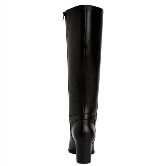 GIANI BERNINI / Adonnysl / Leather  / Tall / Knee-High / Boots / Black 9.5M Wide - Picture 3 of 8